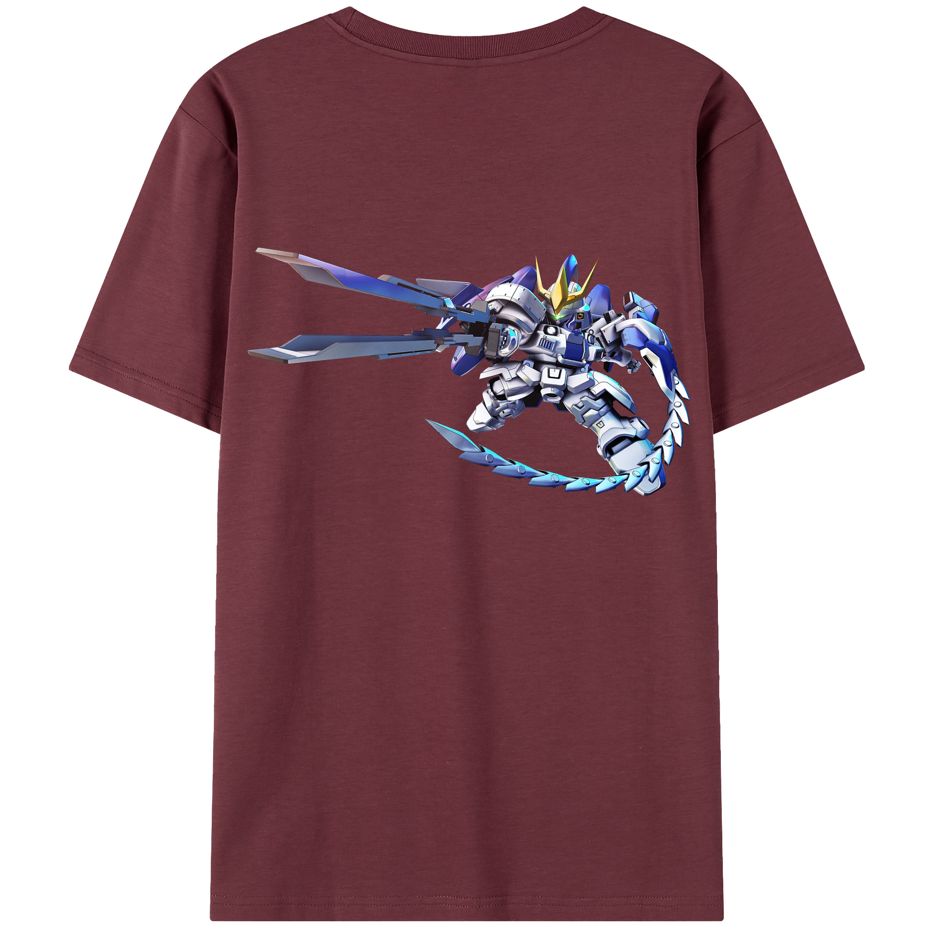 （画像用） 機動戦士ガンダム Mobile Suit Gundam 綿100％半袖Tシャツ（背面プリント）